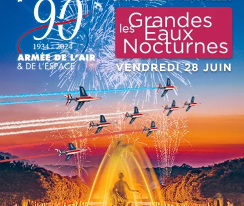 Drones par centaines à Versailles pour fêter les 90 ans de l’Armée de l’Air et de l’Espace